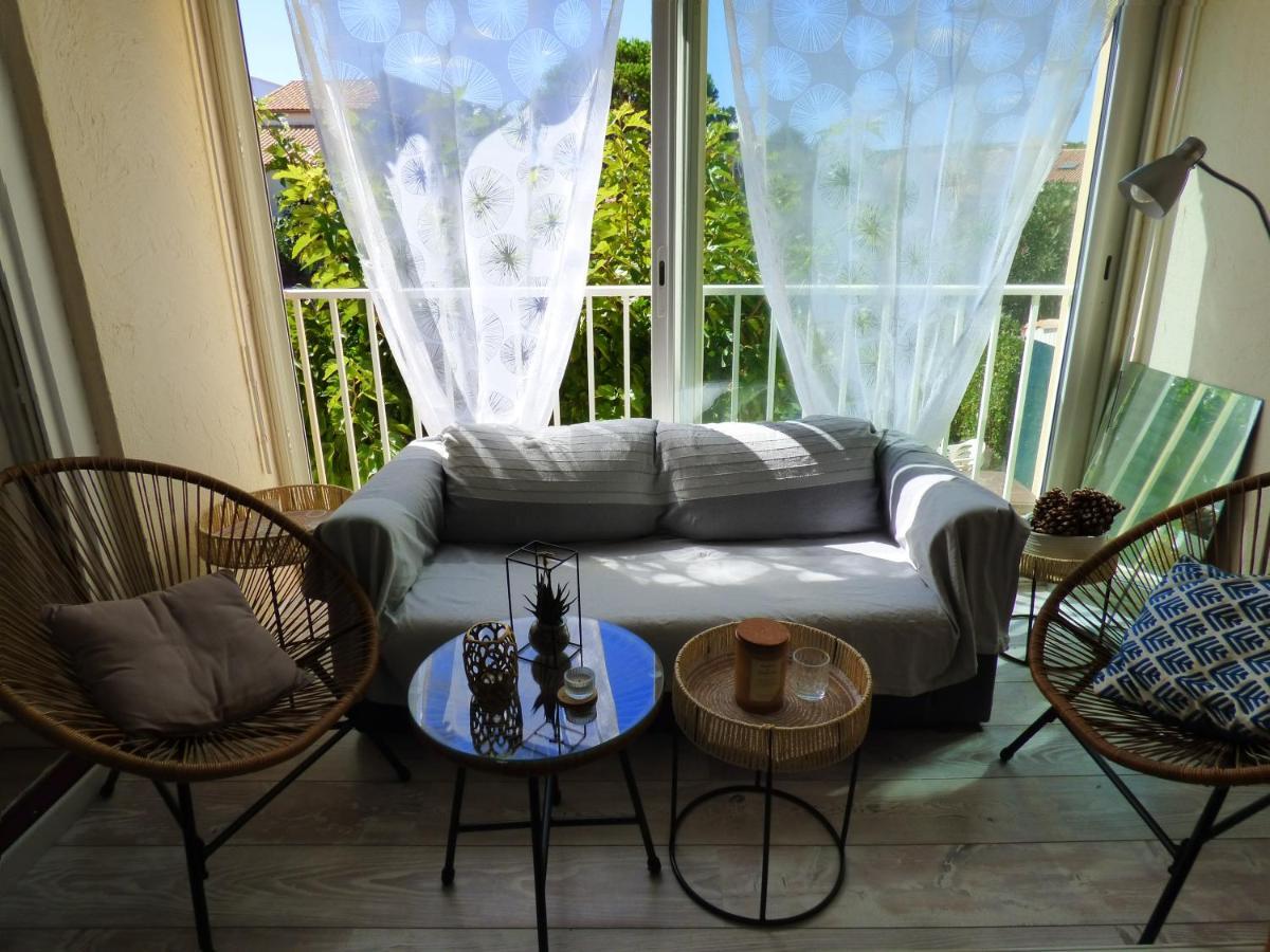 Charmant T2, Cabine, Parking, Les Balcons De La Mediterranee, Narbonne Plage Luaran gambar